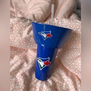 Blue Jays Snack & Drink Cup with Straw